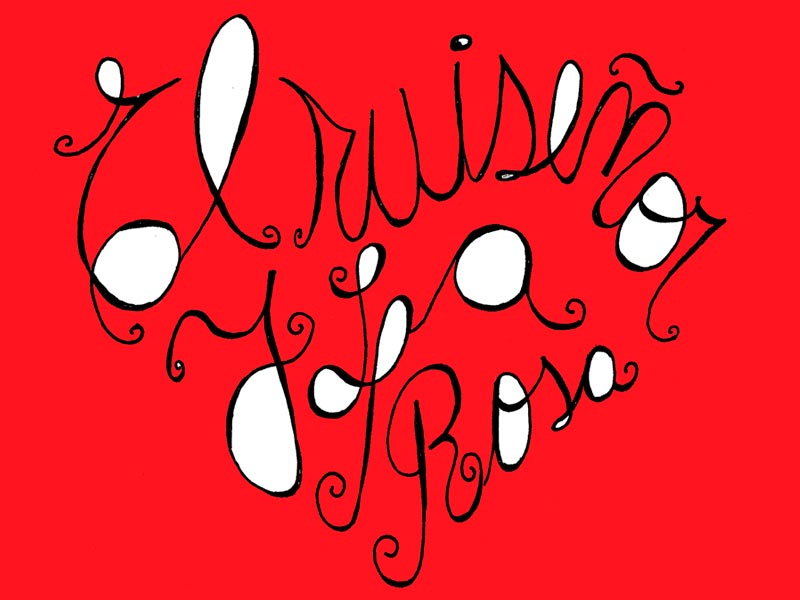 Ilustración de un fragmento del cuento el ruiseñor y la rosa