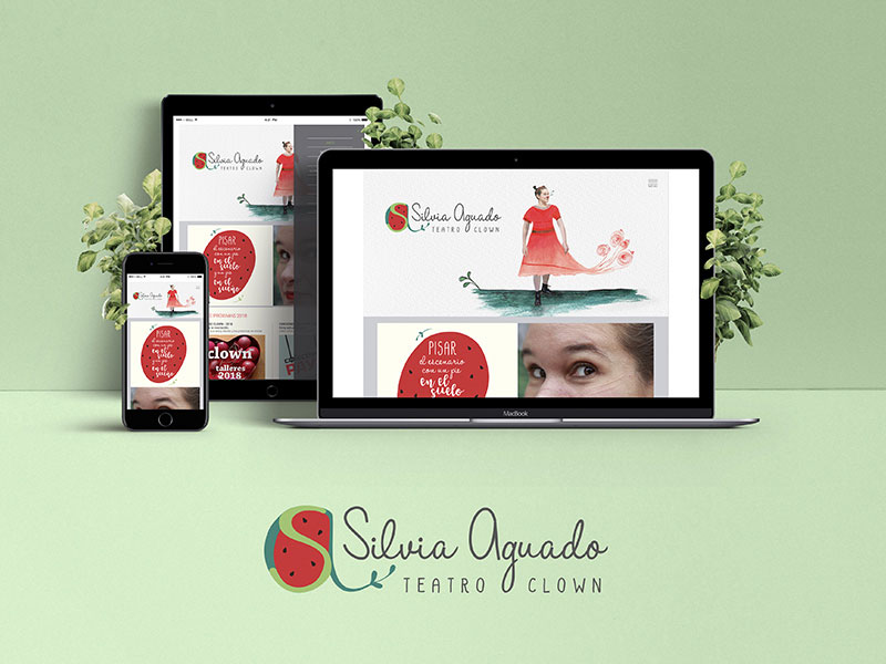 Diseño Web para Silvia Aguado, profesora de Teatro y Clown
