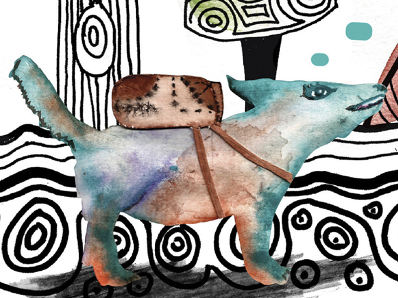 Viajero, microcuento ilustrado